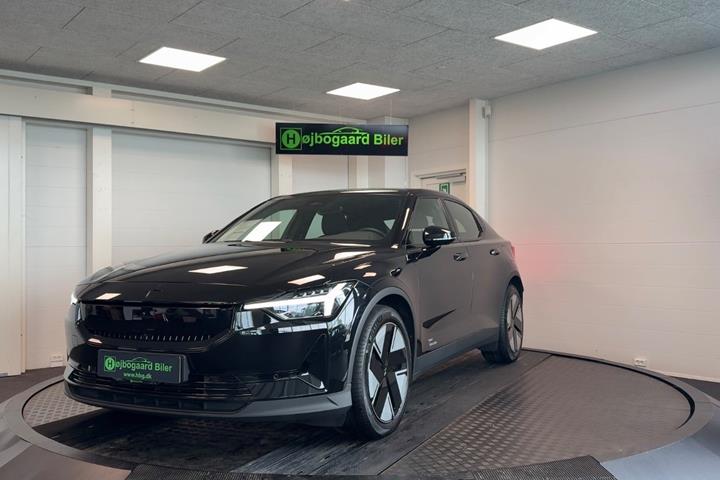 Sort Polestar 2 fra 2025 set udefra