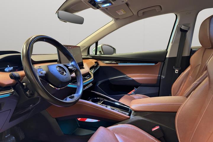 Turquoise Skoda Enyaq fra 2021