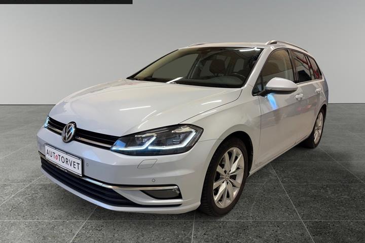 Hvid VW Golf VII fra 2018