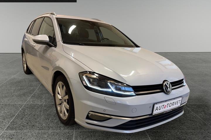 Hvid VW Golf VII fra 2018