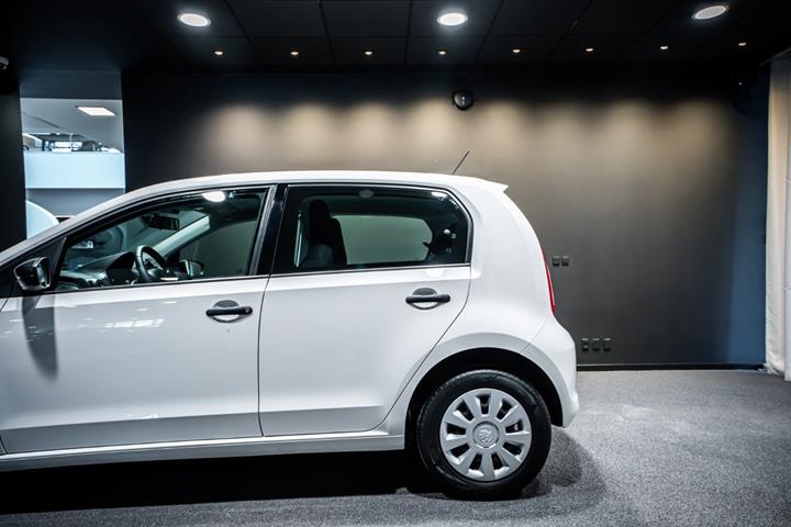 Hvid Skoda Citigo-e fra 2021 set udefra