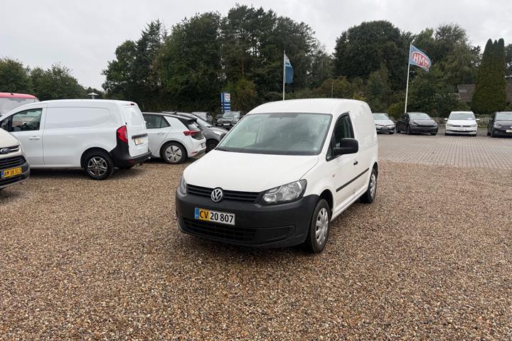 Hvid VW Caddy fra 2012