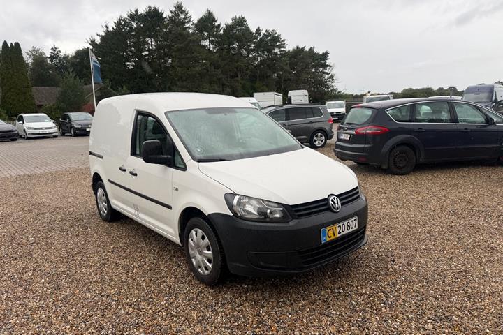 Hvid VW Caddy fra 2012