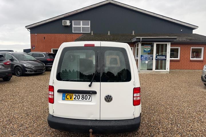 Hvid VW Caddy fra 2012
