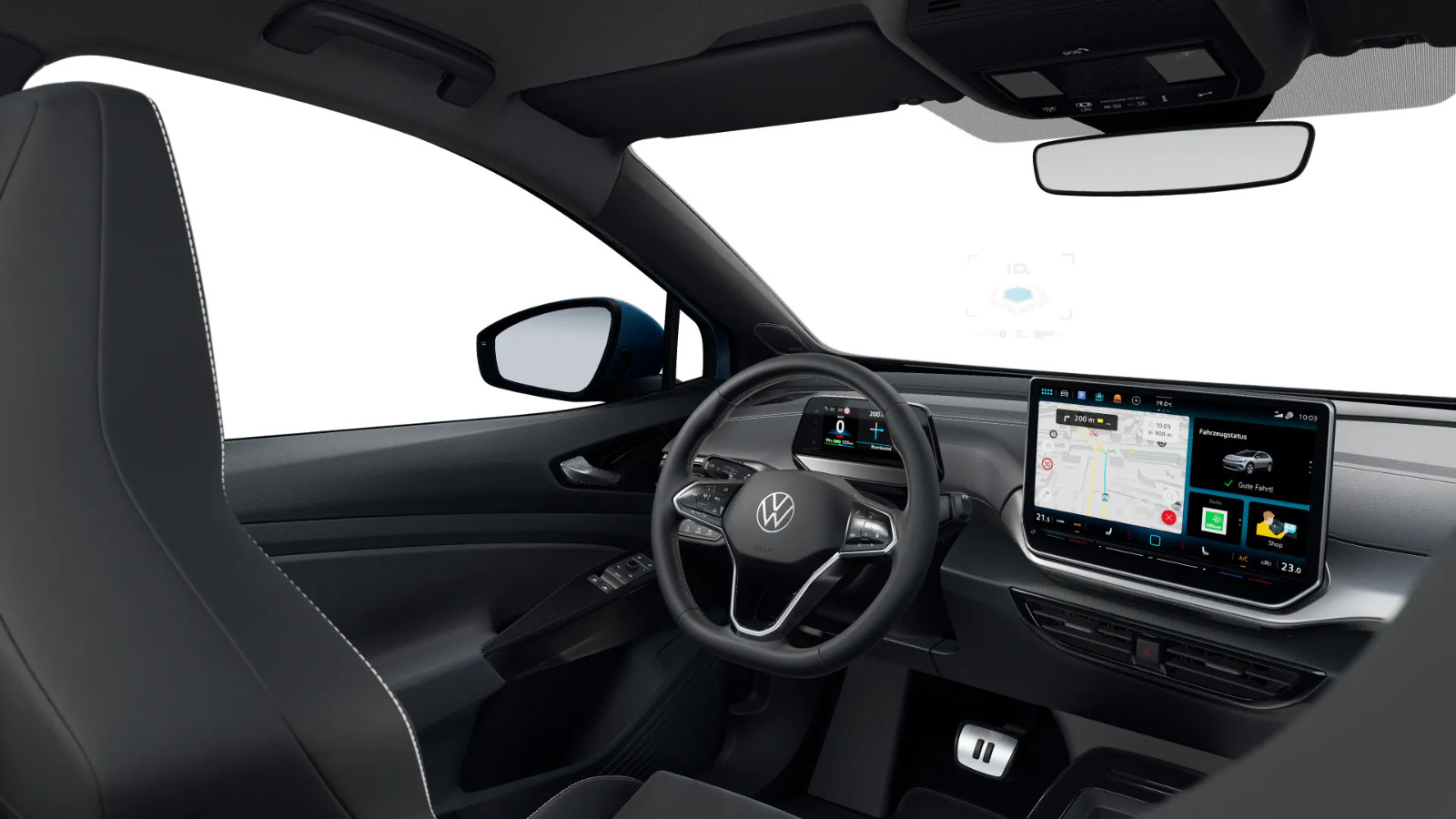 Blå VW ID.4 fra 2025