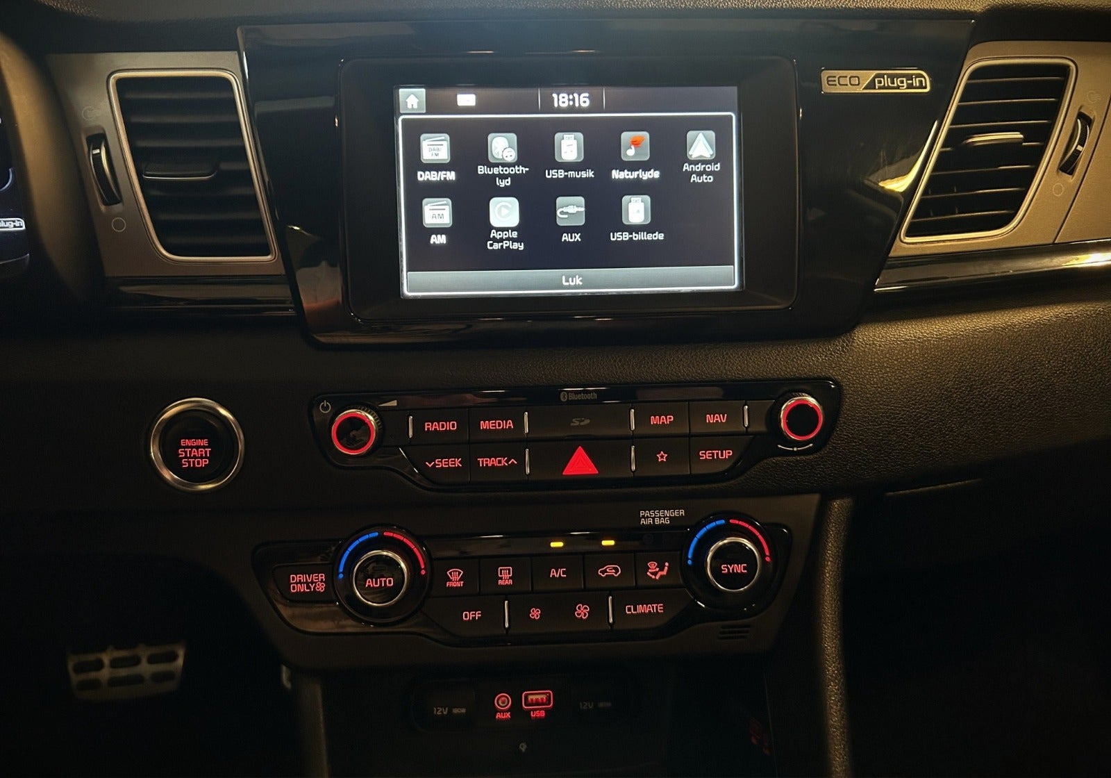 Sølv Kia Niro fra 2019