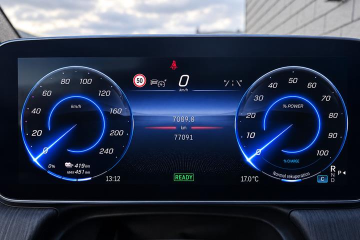Grå Mercedes EQE350+ fra 2022