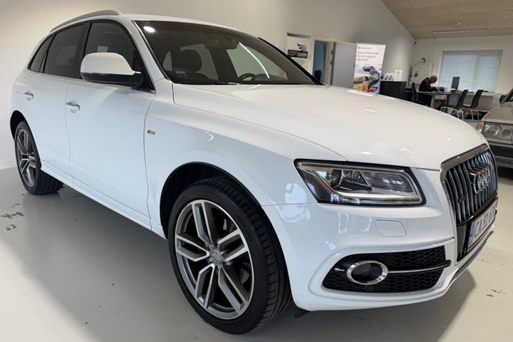 Hvid Audi Q5 fra 2014