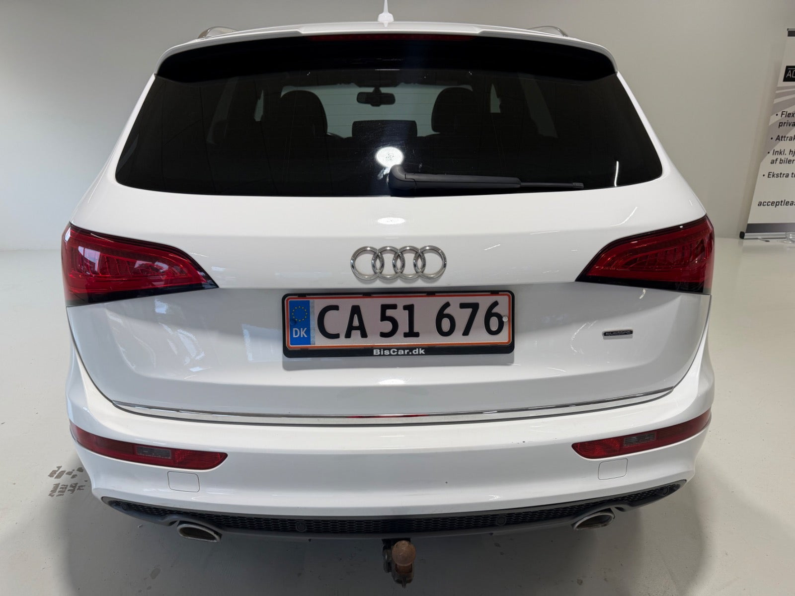 Hvid Audi Q5 fra 2014