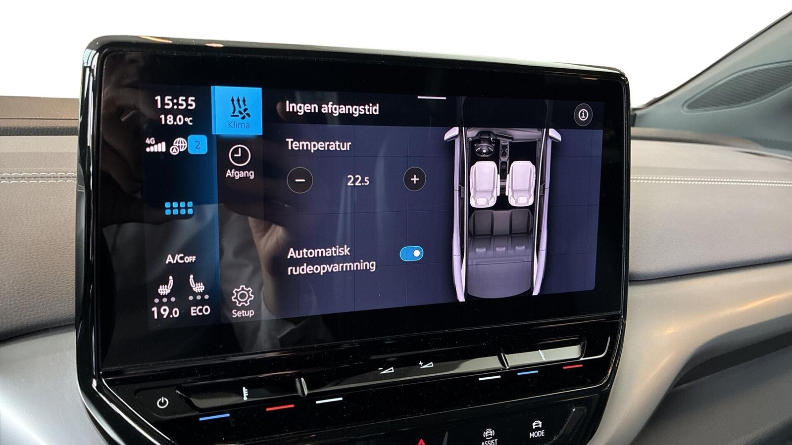 Blå VW ID.4 fra 2023