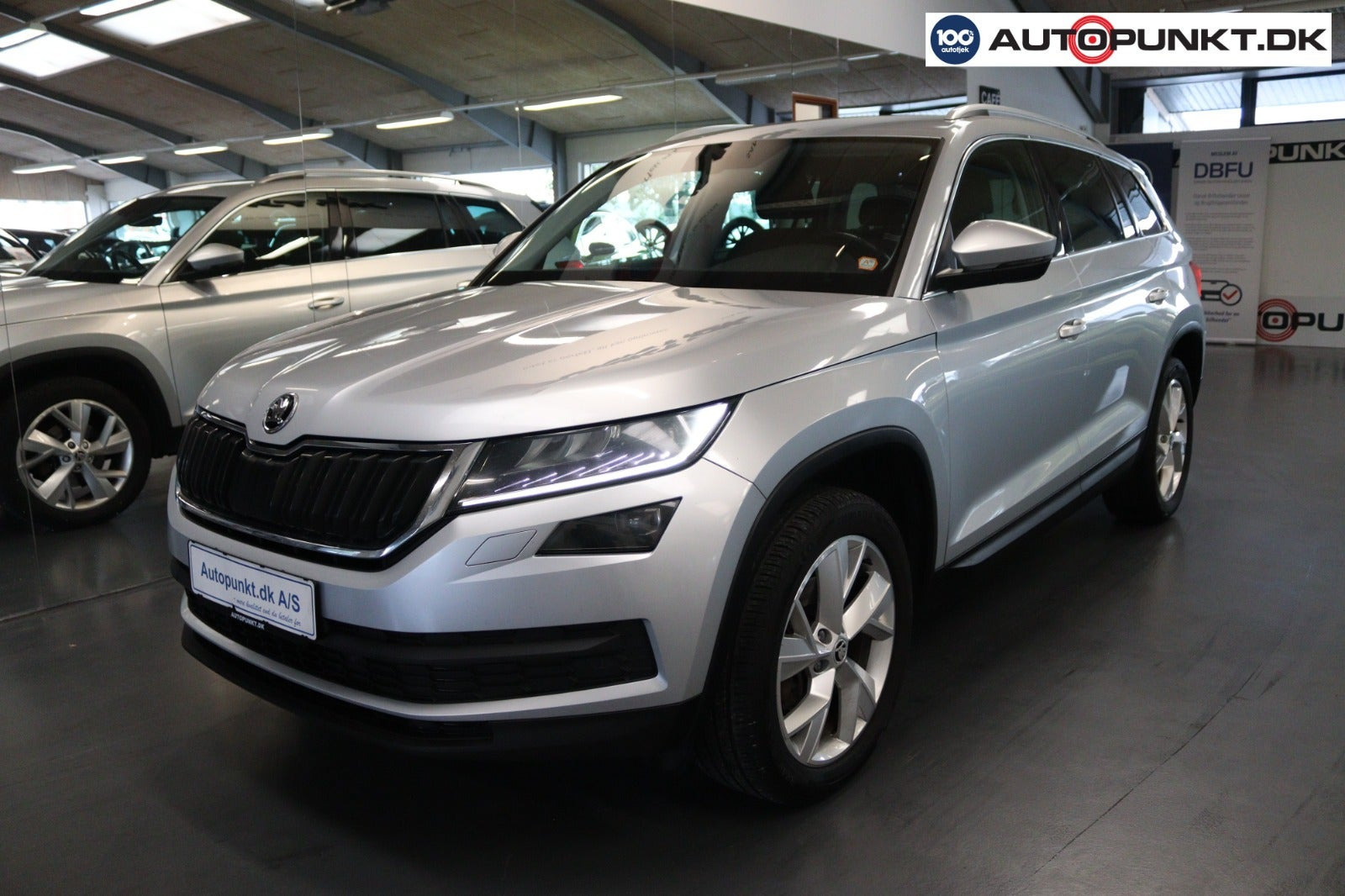 Sølv Skoda Kodiaq fra 2018