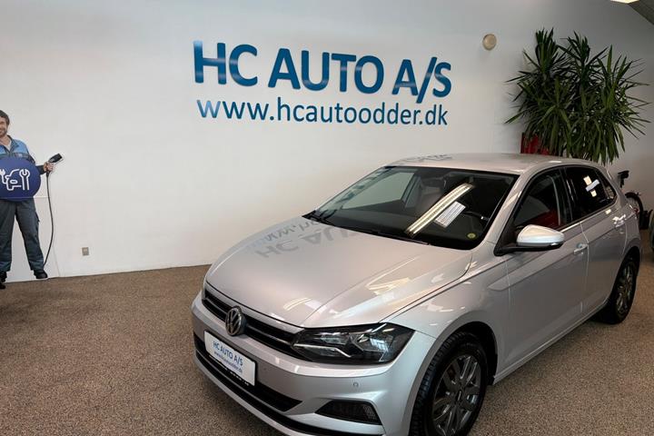 Sølv VW Polo fra 2019