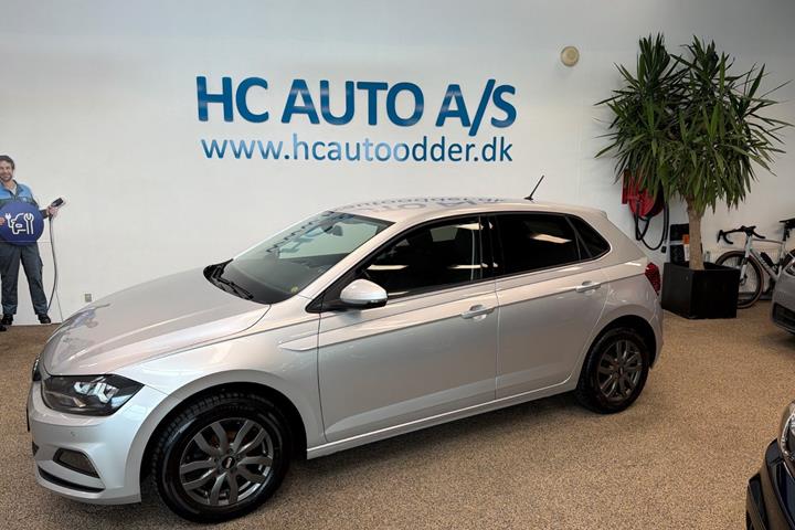 Sølv VW Polo fra 2019