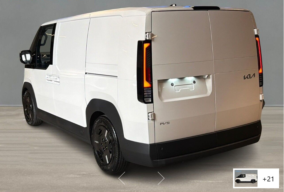 Hvid Kia PV5 fra 2026