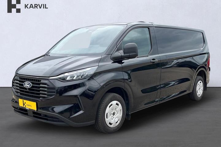 Sort Ford Transit Custom 300 L2 fra 2024 set udefra