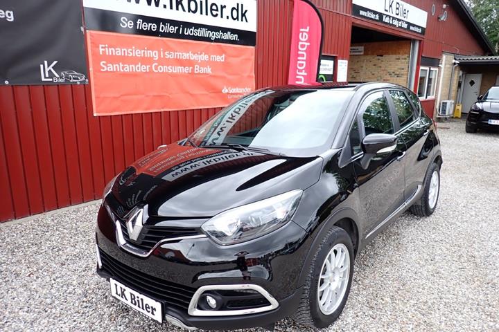 Sort Renault Captur fra 2013 set udefra
