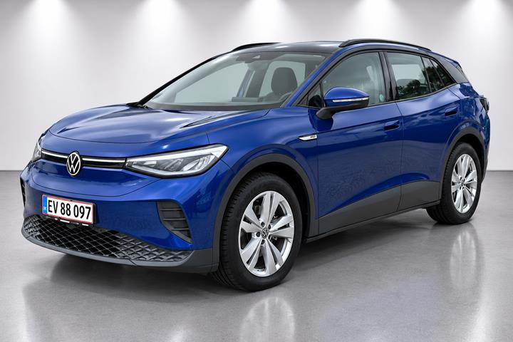Blå VW ID.4 fra 2022 set udefra