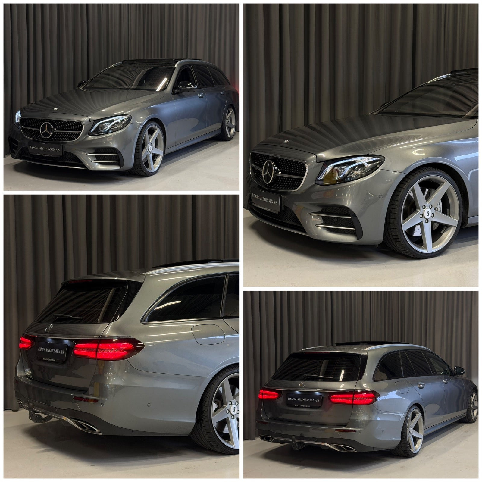 Grå Mercedes E43 fra 2017