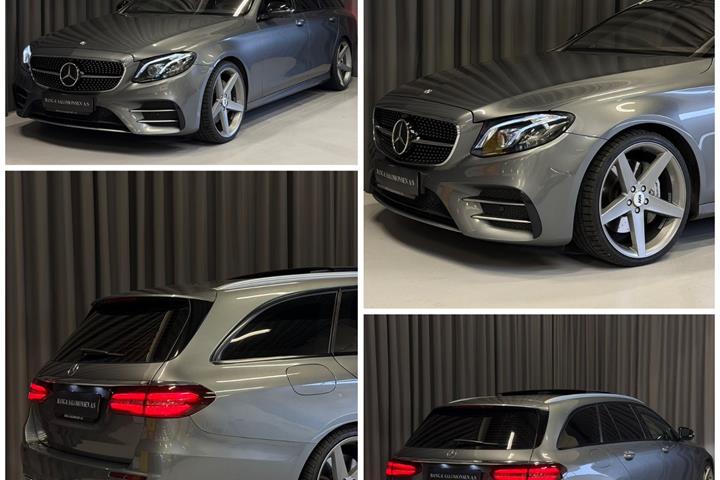 Grå Mercedes E43 fra 2017