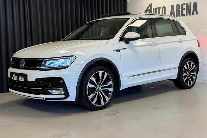 Hvid VW Tiguan fra 2016