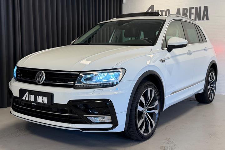 Hvid VW Tiguan fra 2016