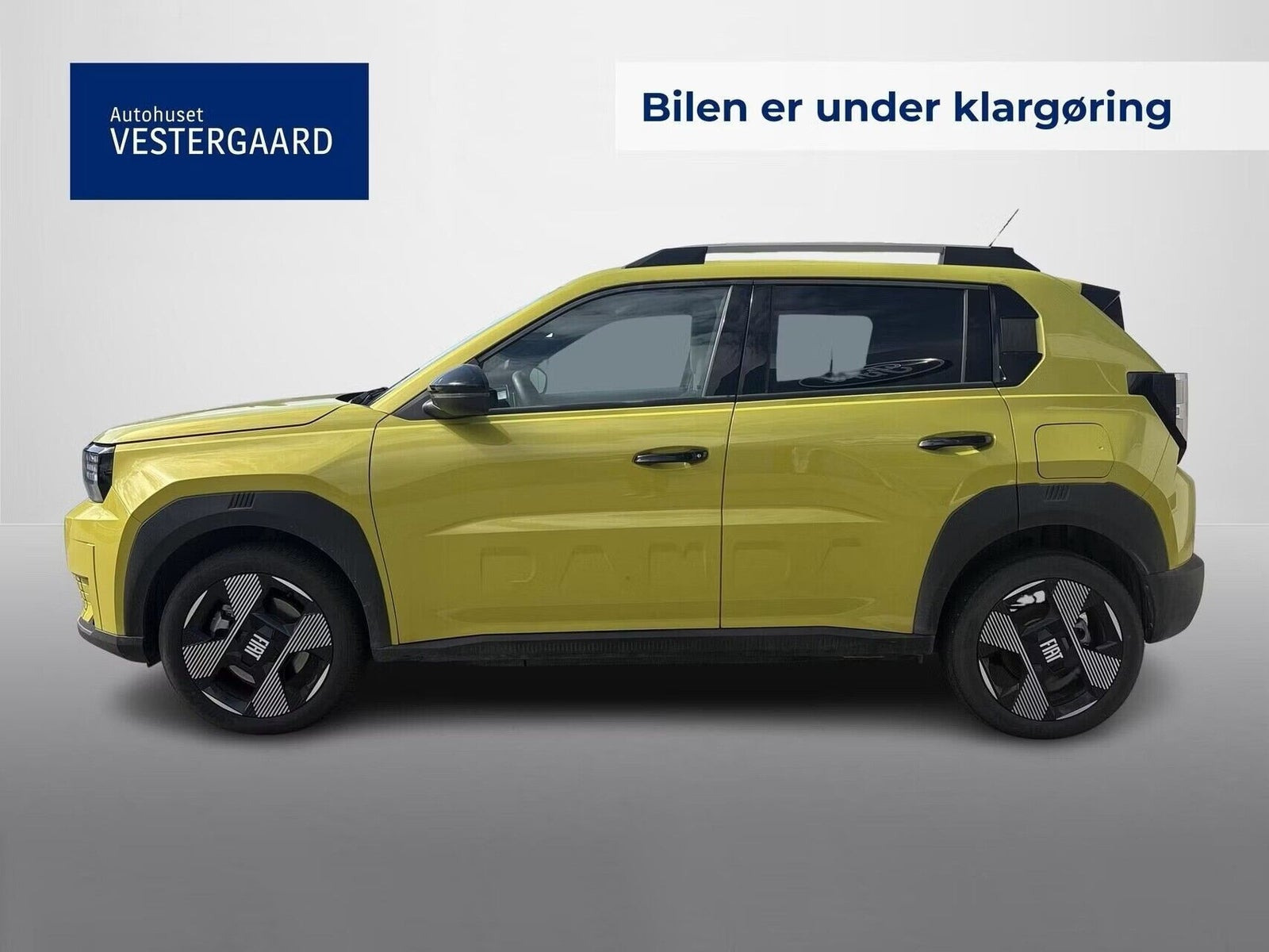Gul Fiat Grande Panda fra 2025