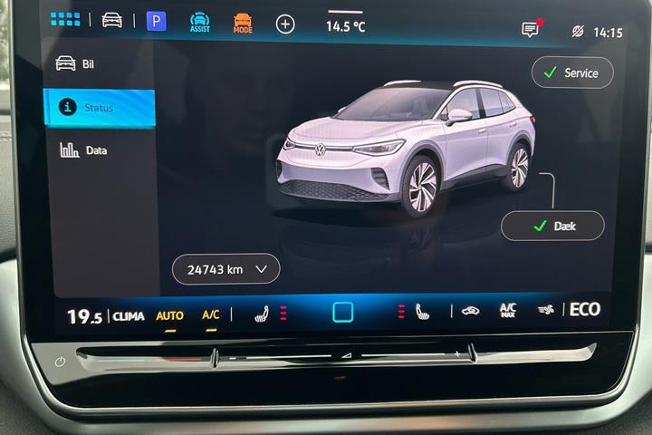 Blå VW ID.4 fra 2024