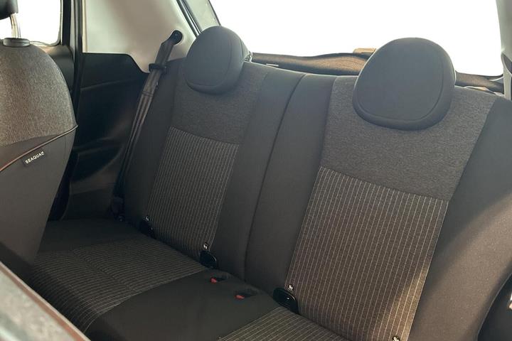 Blå Fiat 500e fra 2022