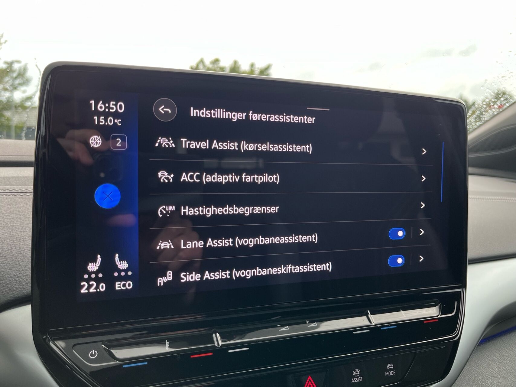 Blå VW ID.4 fra 2023