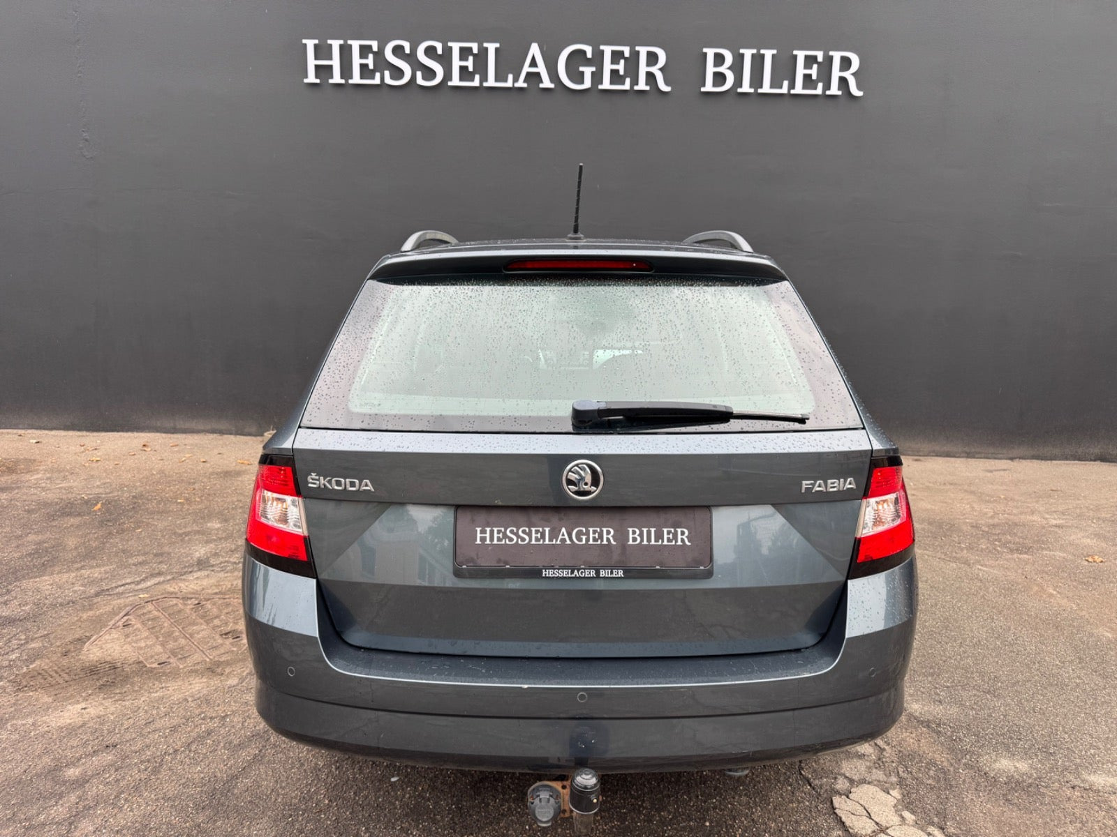 Grå Skoda Fabia fra 2016