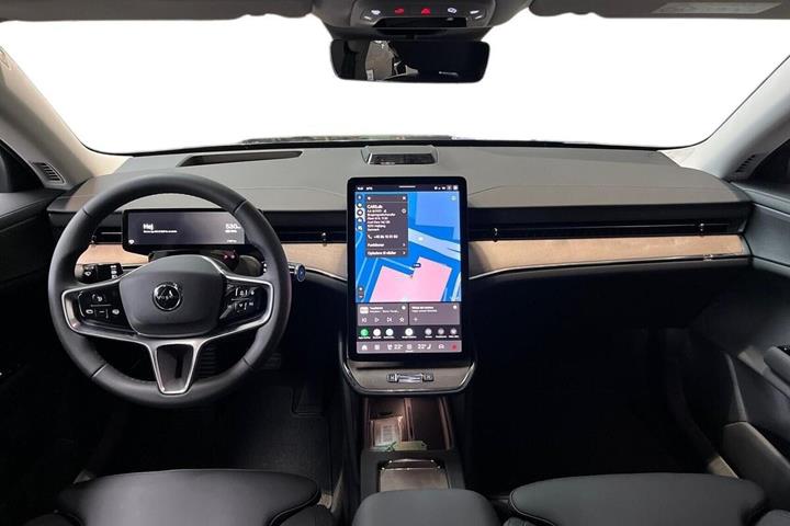 Blå Volvo ES90 fra 2026