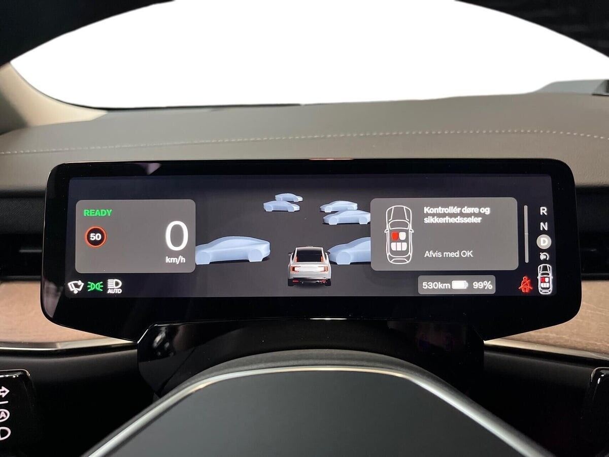Blå Volvo ES90 fra 2026