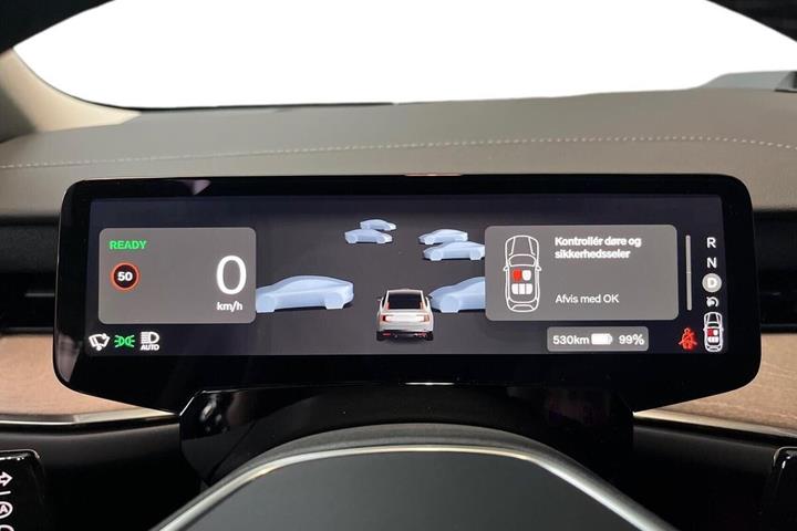 Blå Volvo ES90 fra 2026