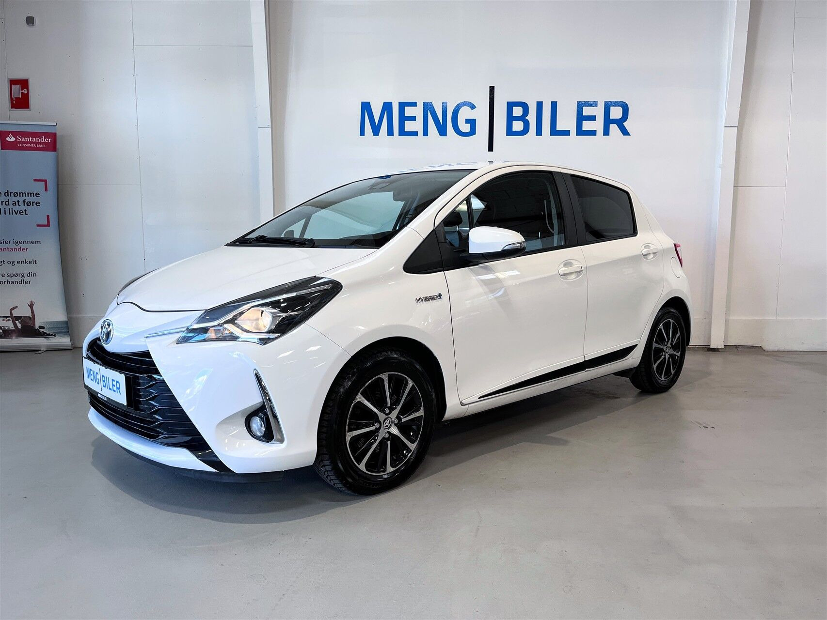 Hvid Toyota Yaris fra 2019