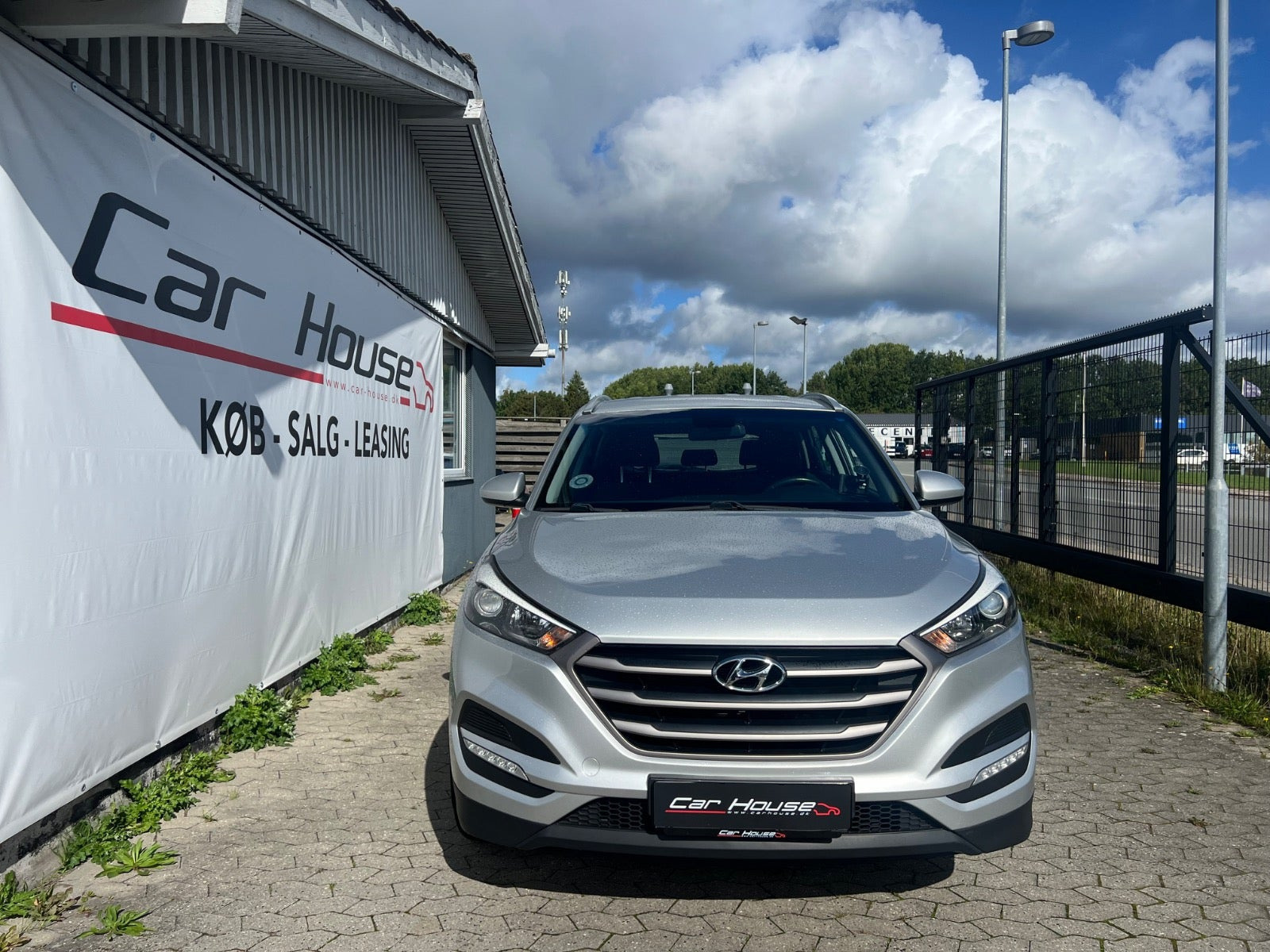 Sølv Hyundai Tucson fra 2017