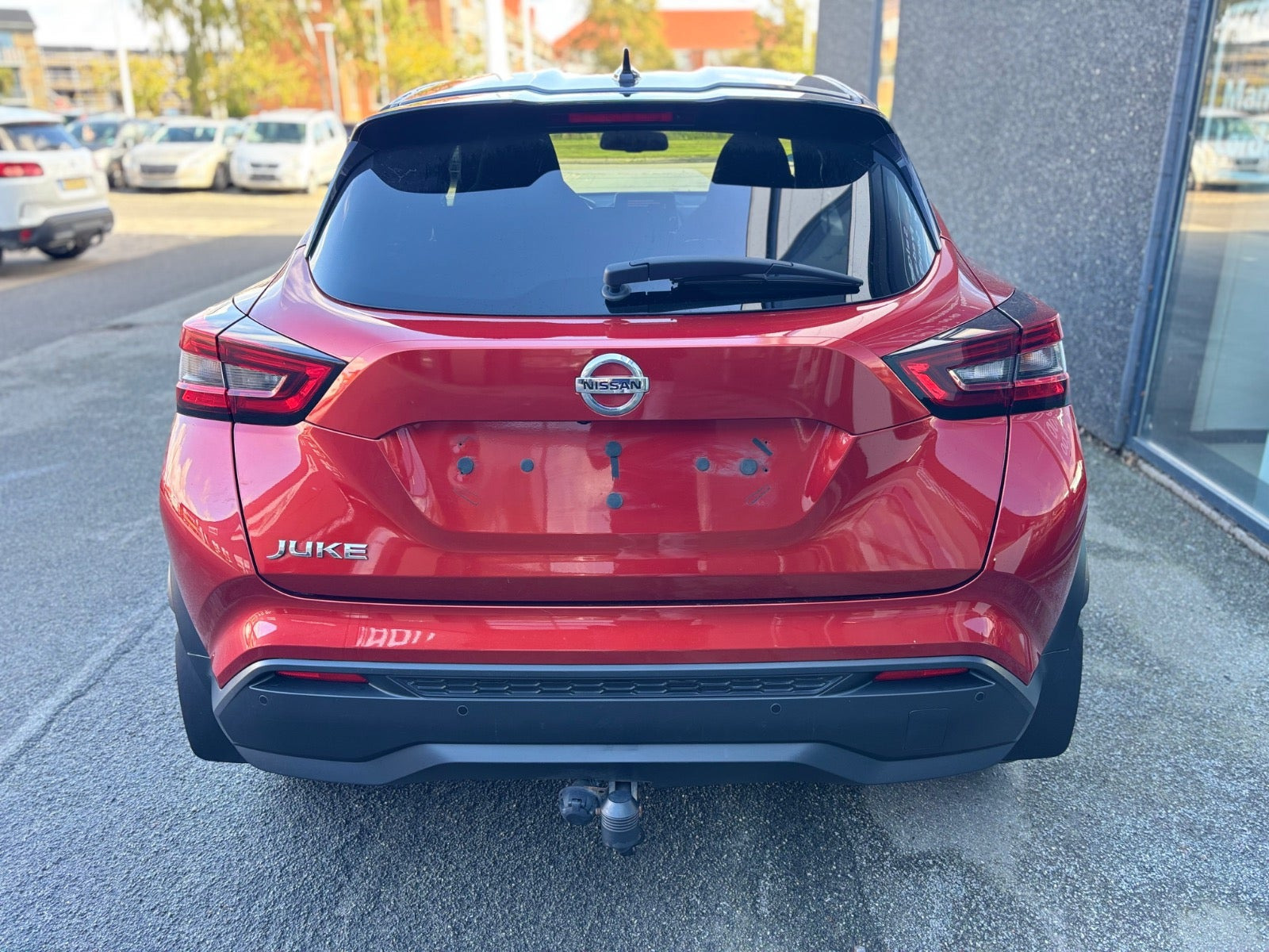 Rød Nissan Juke fra 2019