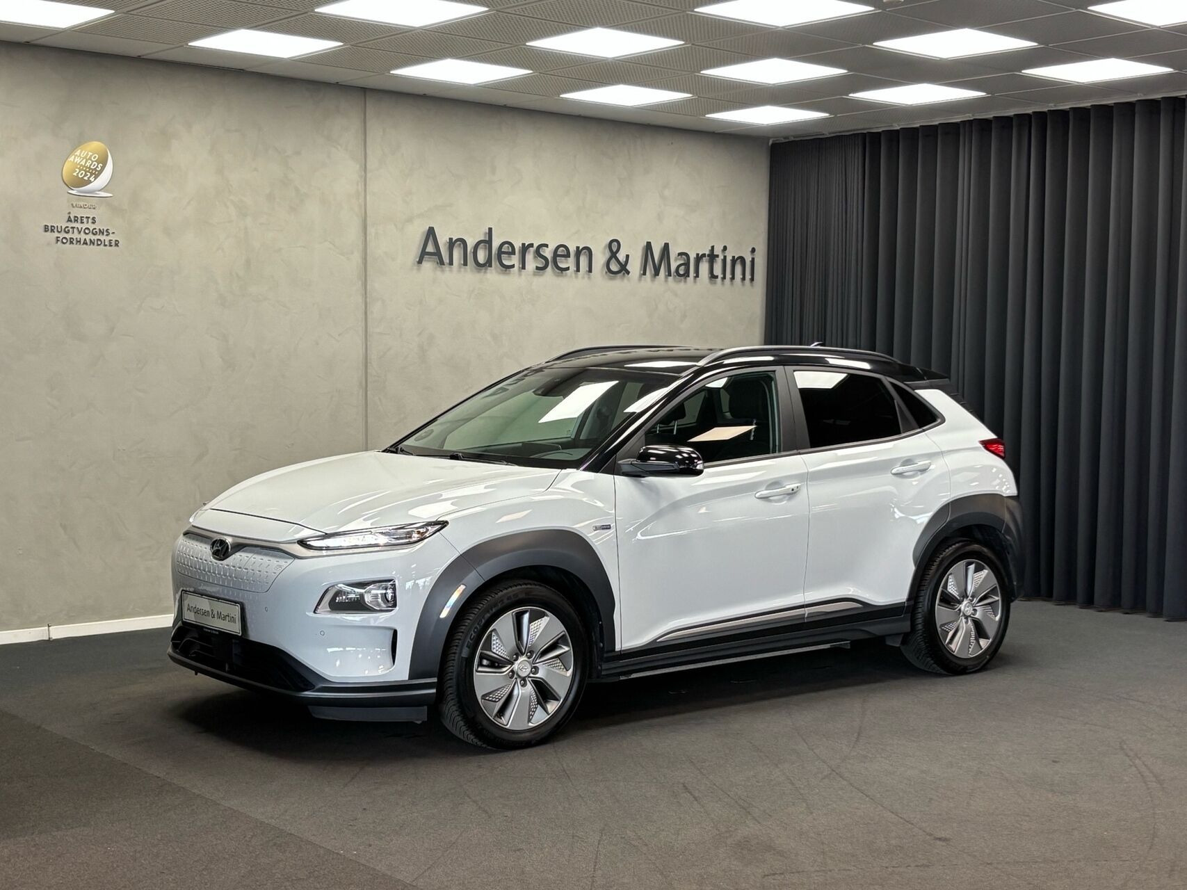 Hvid Hyundai Kona fra 2020