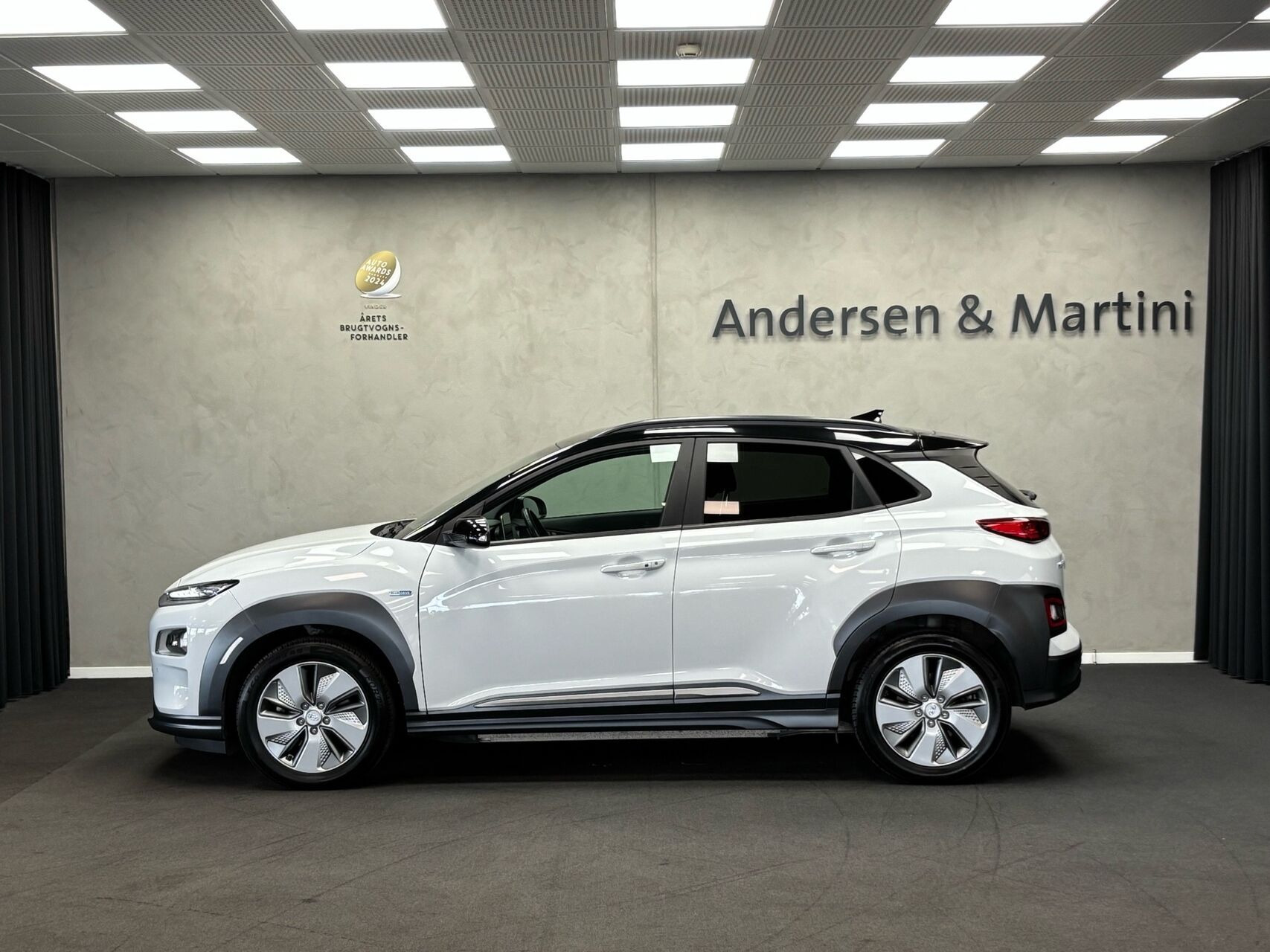 Hvid Hyundai Kona fra 2020