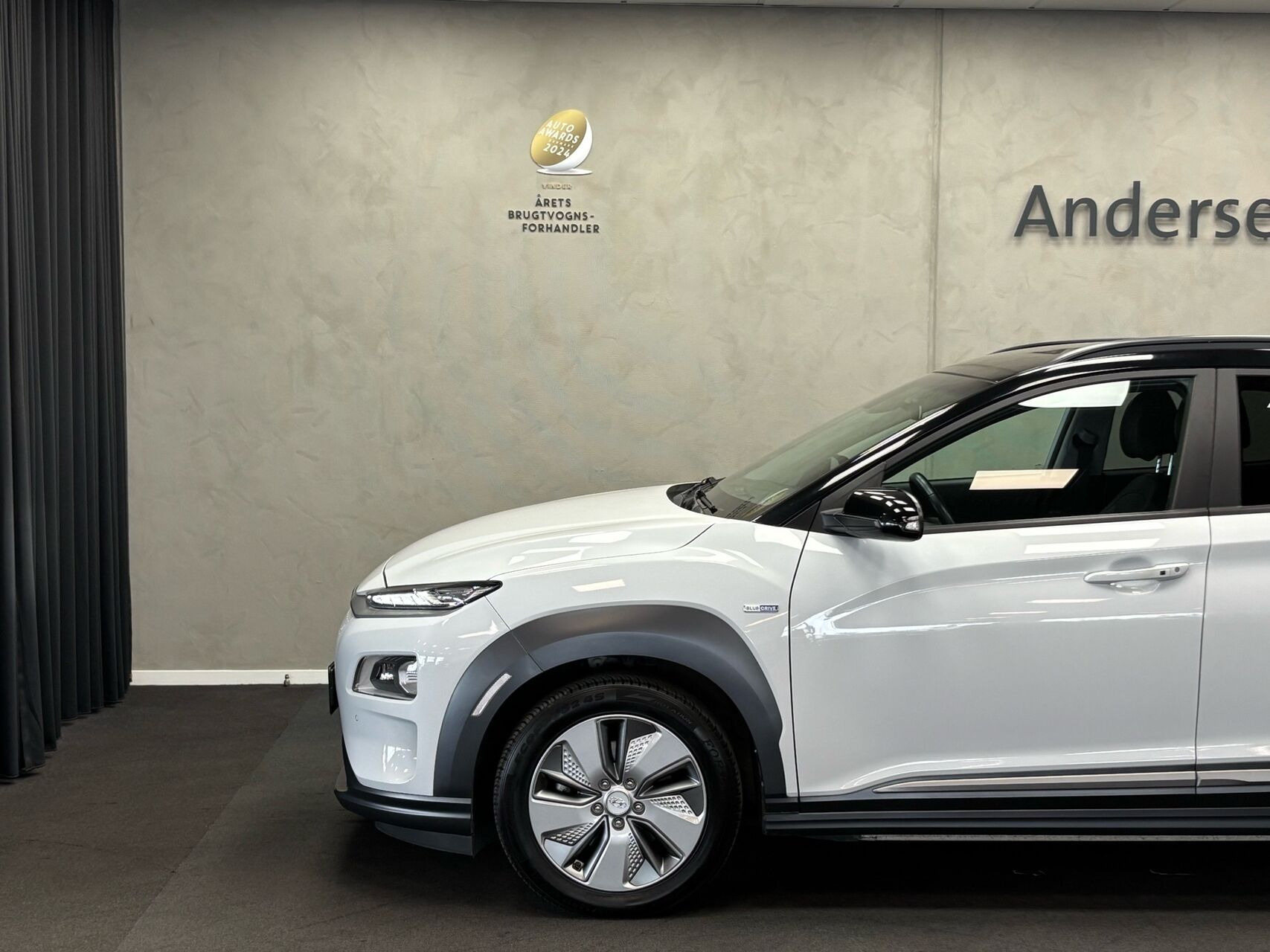 Hvid Hyundai Kona fra 2020