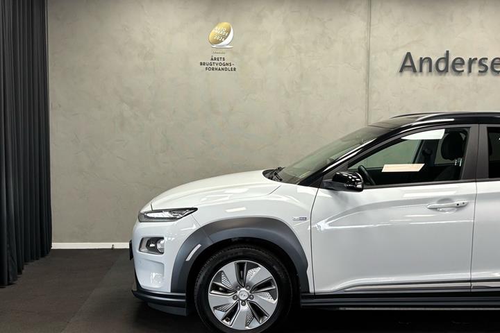 Hvid Hyundai Kona fra 2020