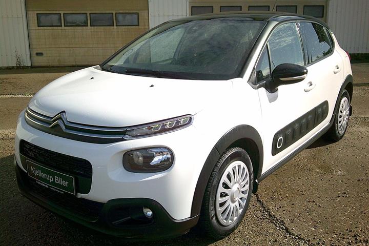 Gul Citroën C3 fra 2019 set udefra