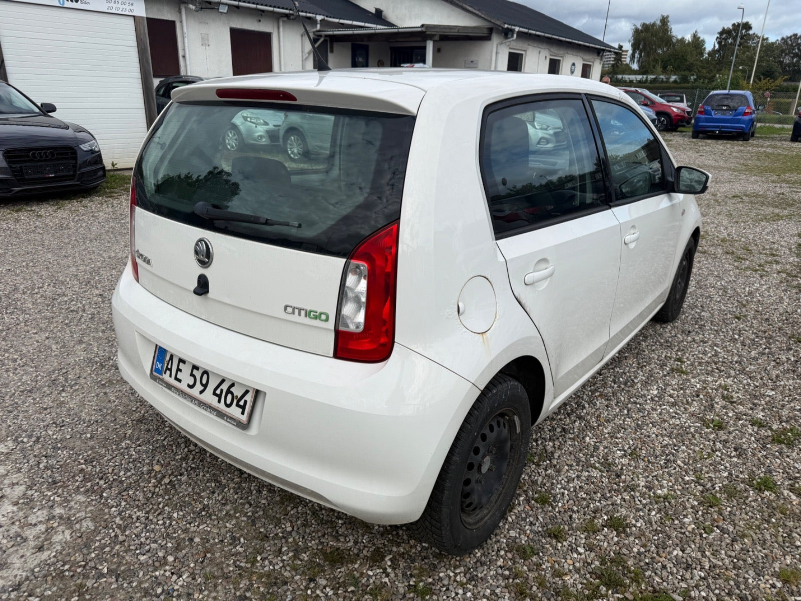 Hvid Skoda Citigo fra 2013