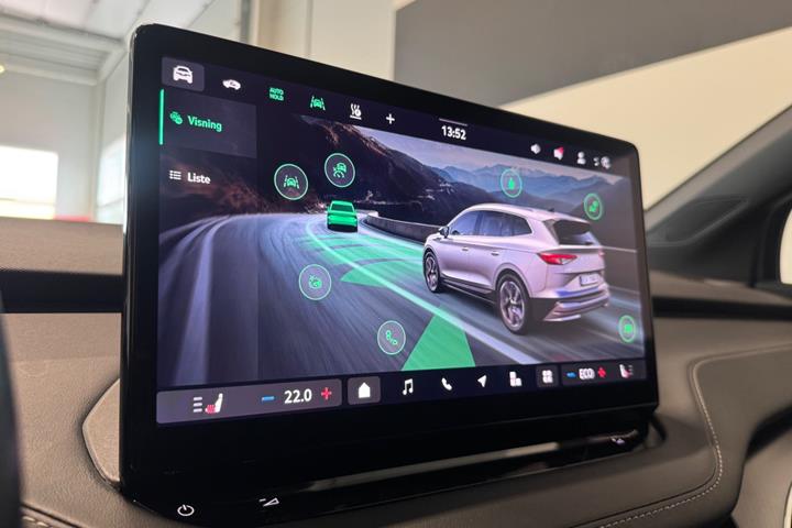 Grå Skoda Enyaq fra 2025