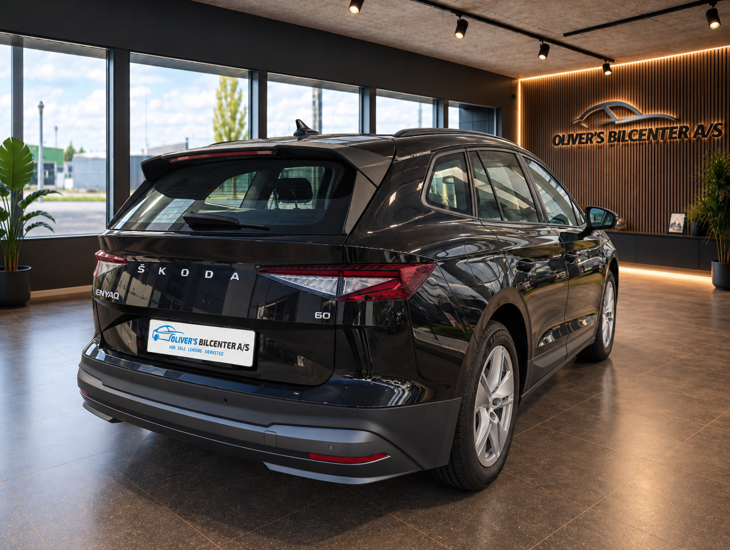 Sort Skoda Enyaq fra 2023