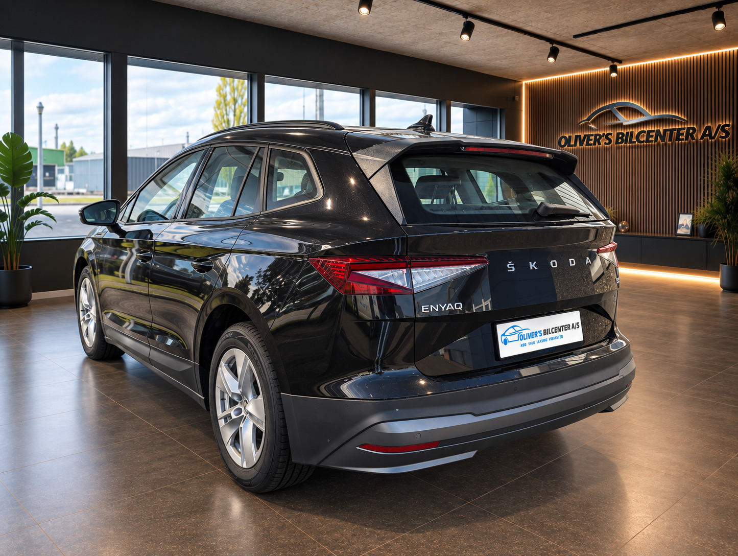 Sort Skoda Enyaq fra 2023