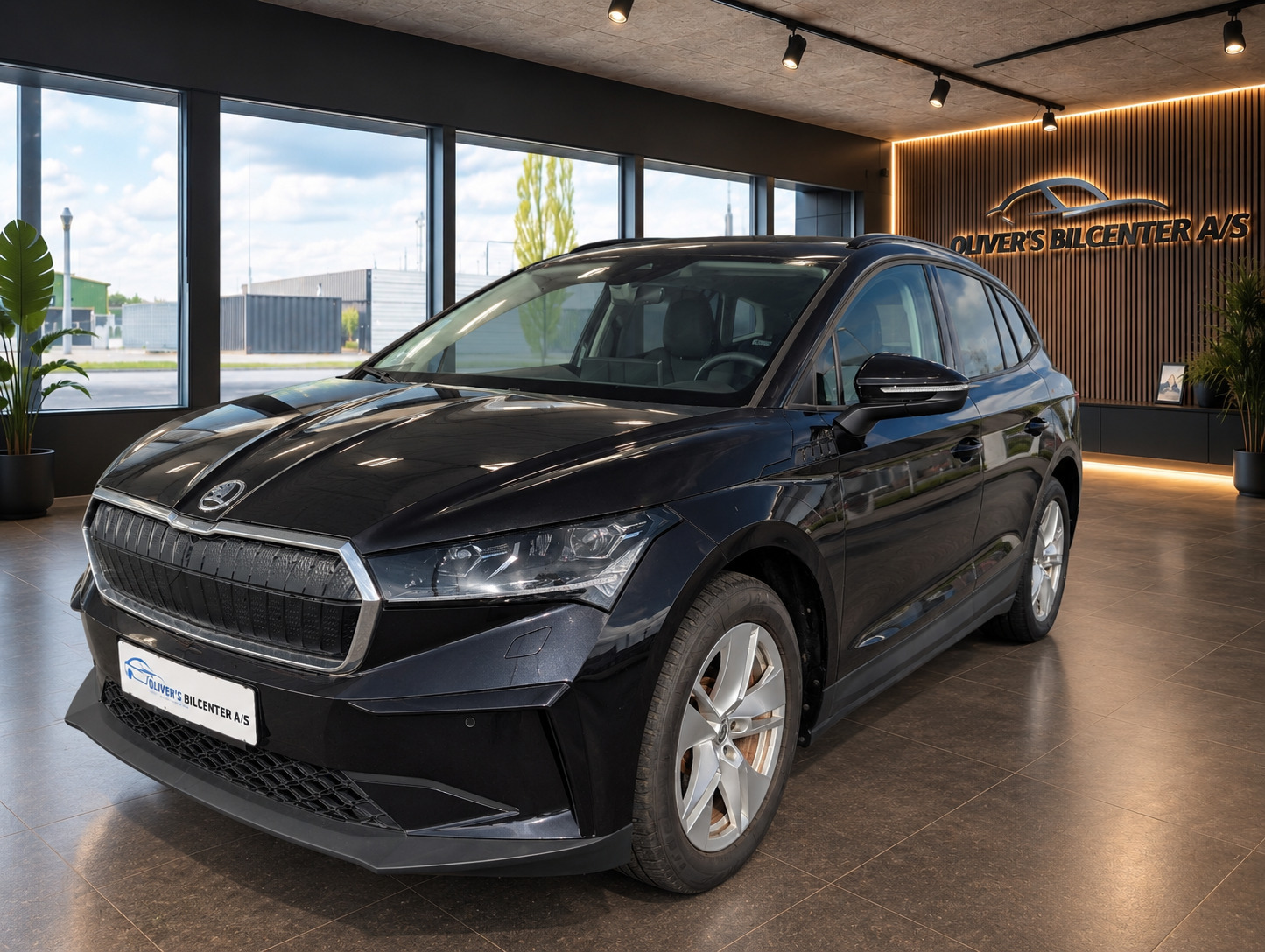Sort Skoda Enyaq fra 2023