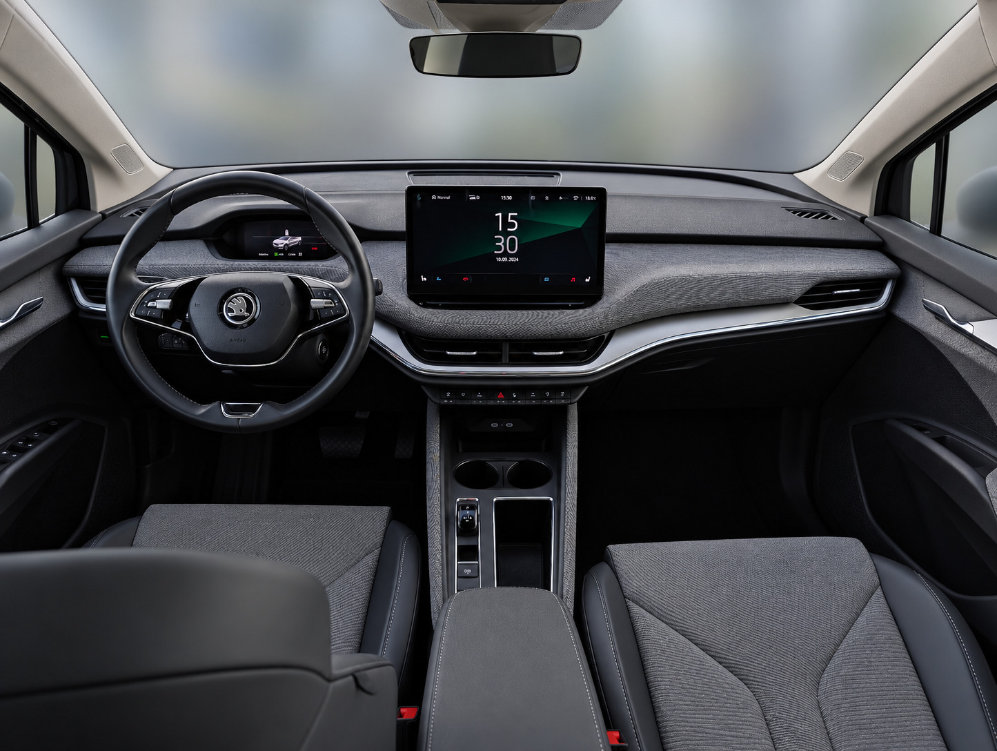Sort Skoda Enyaq fra 2023
