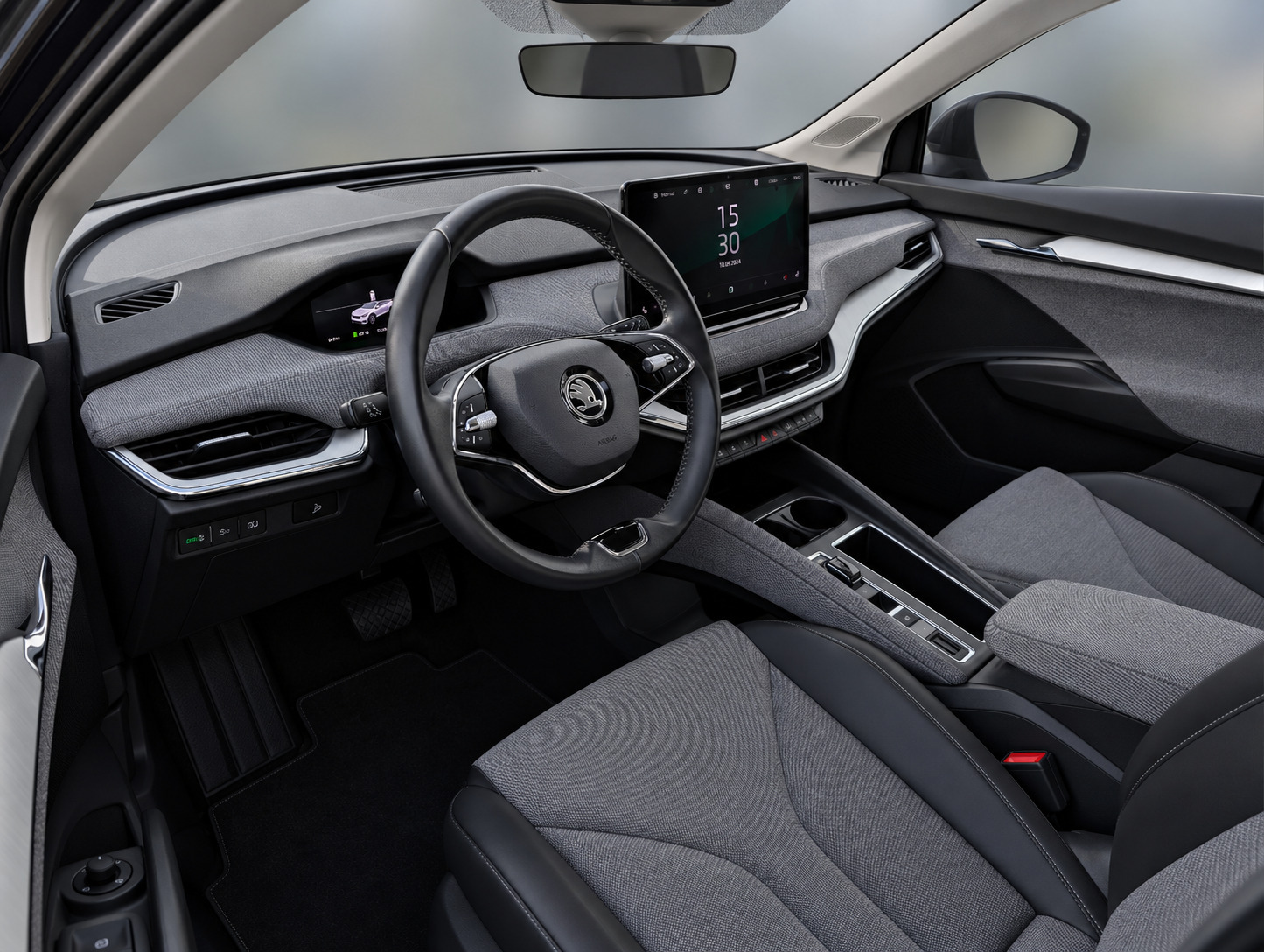 Sort Skoda Enyaq fra 2023