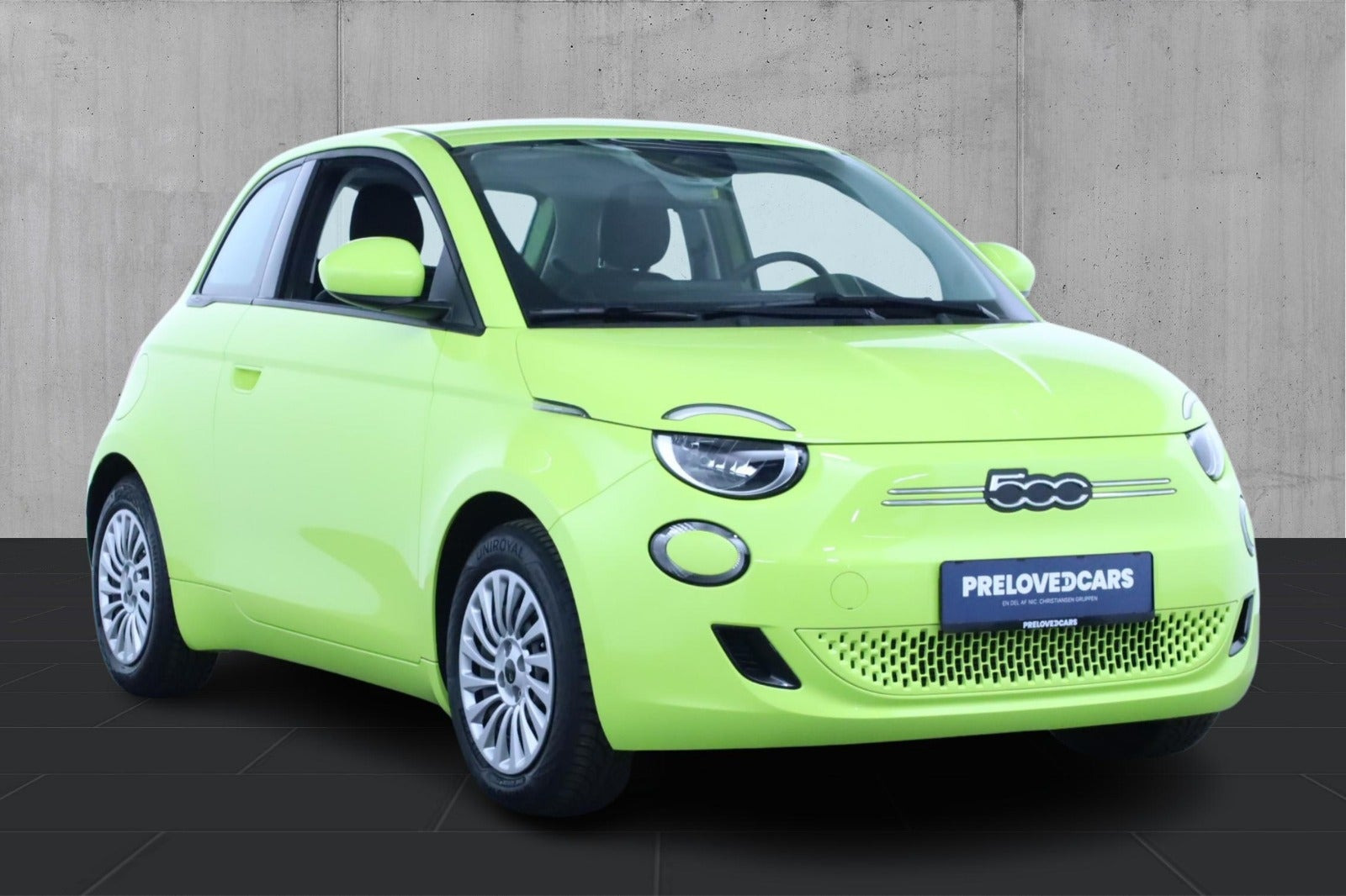 Gul Fiat 500e fra 2024
