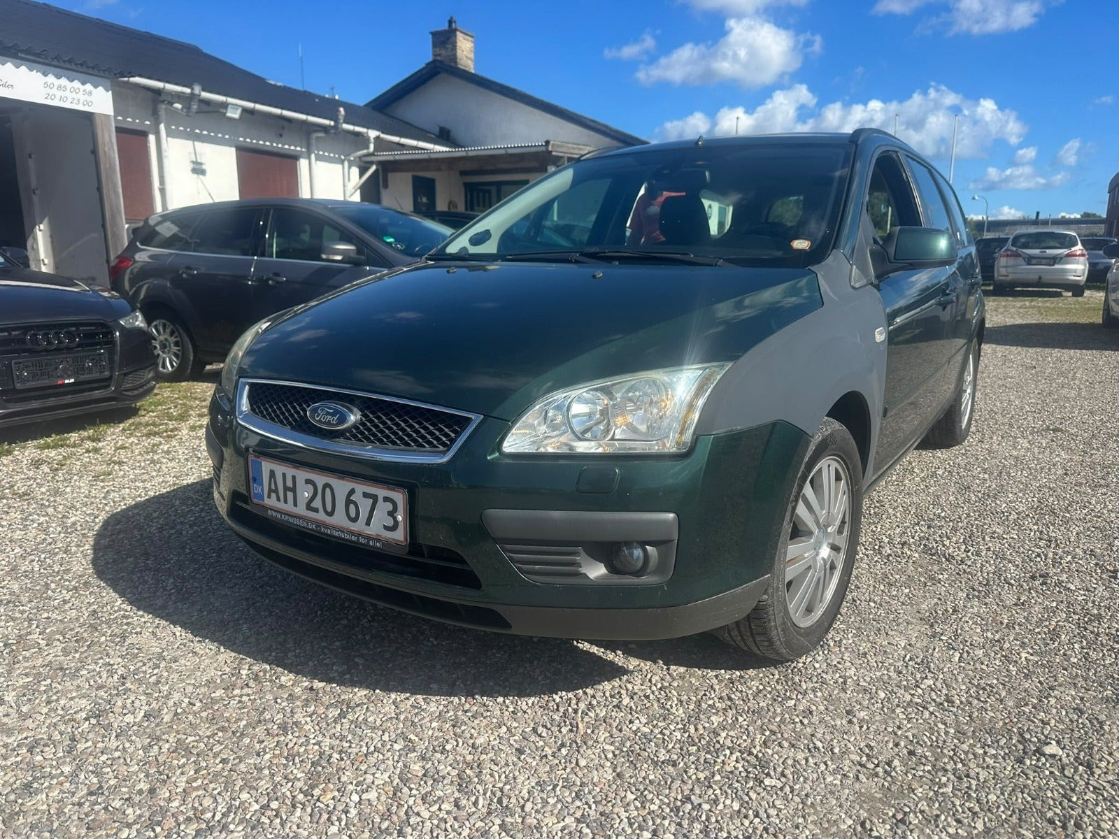 Grøn Ford Focus fra 2006